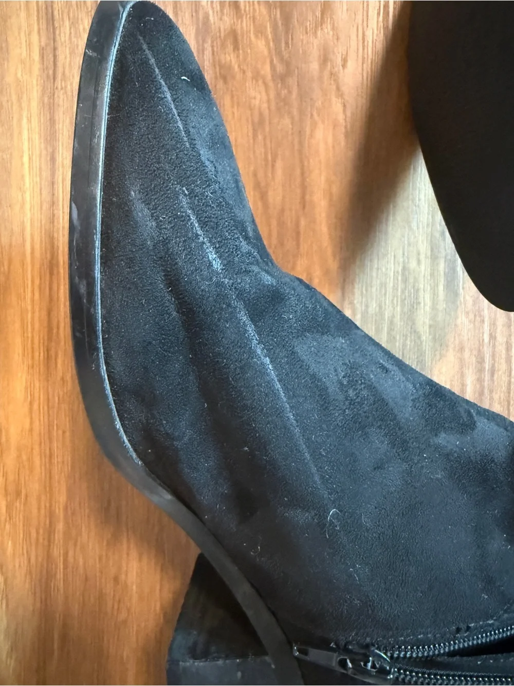Steve Madden Gabriana over-the-knee stretch boots in black faux suede